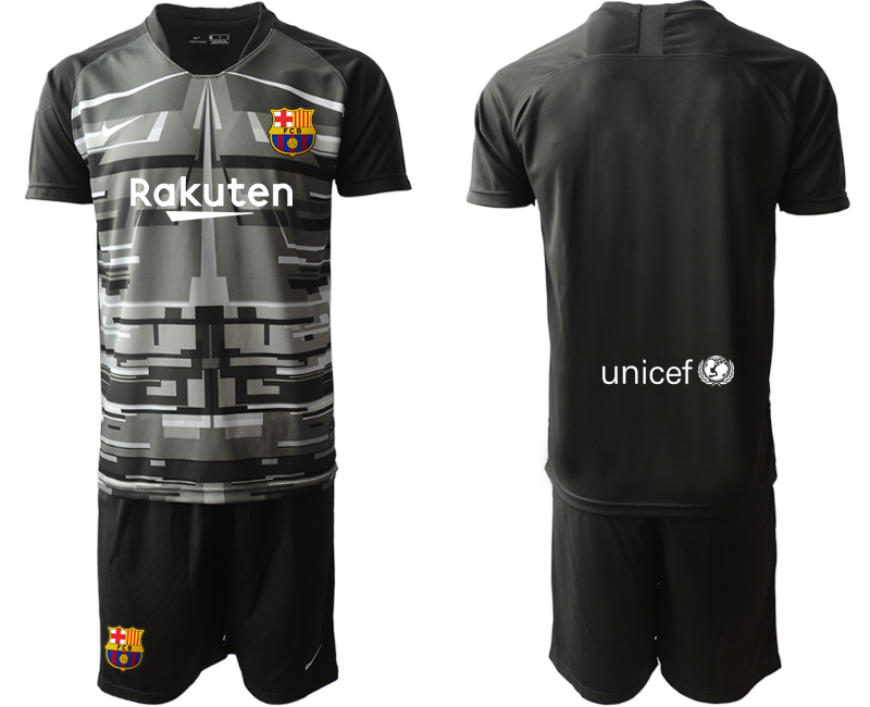 Men 2020-2021 club Barcelona black goalkeeper Soccer Jerseys->barcelona jersey->Soccer Club Jersey
